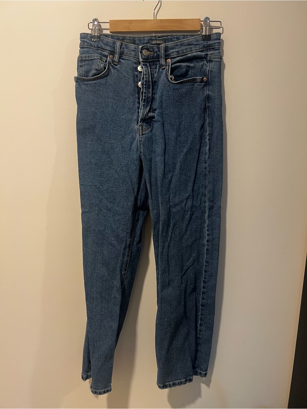 Women’s Wild Fable Straight-Leg Jeans in Dark Blue Denim